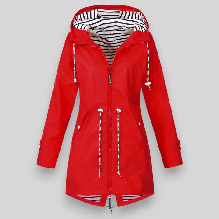 Vada | Hooded Drawstring Rain Jacket