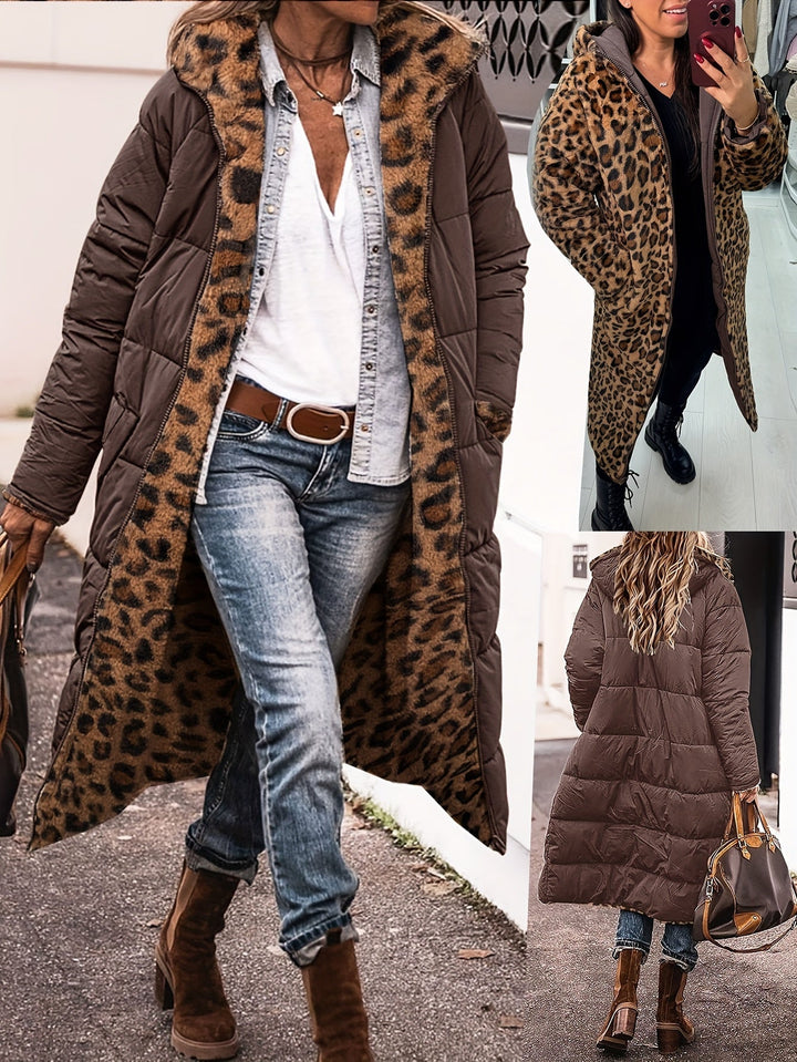 Isabeau | Reversible Leopard-Print Coat