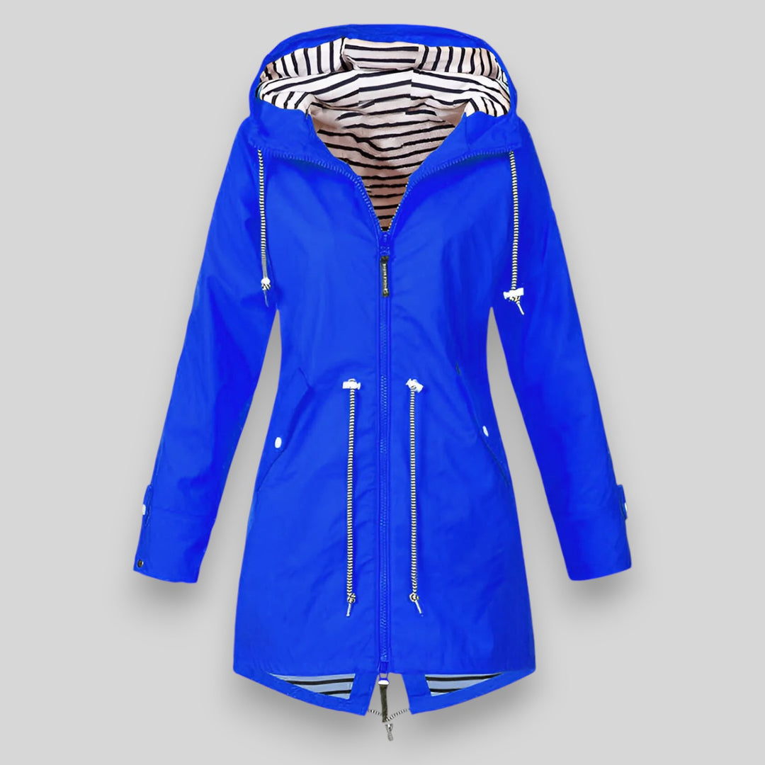Vada | Hooded Drawstring Rain Jacket