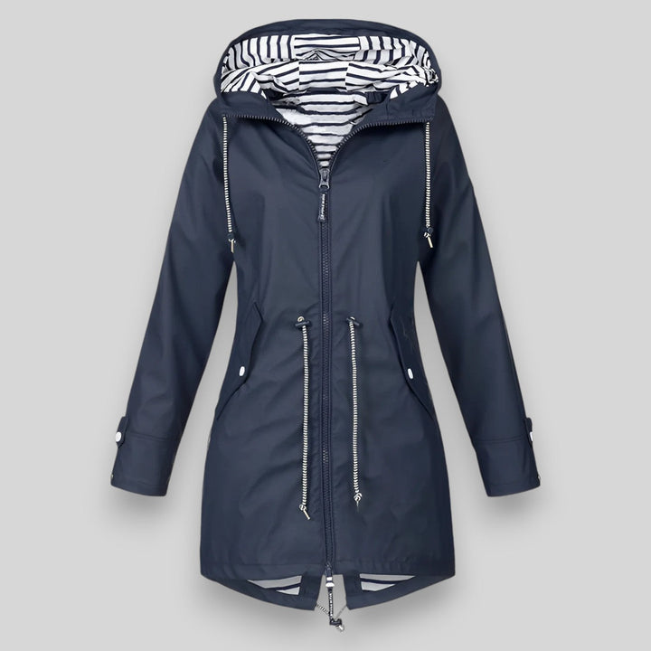 Vada | Hooded Drawstring Rain Jacket