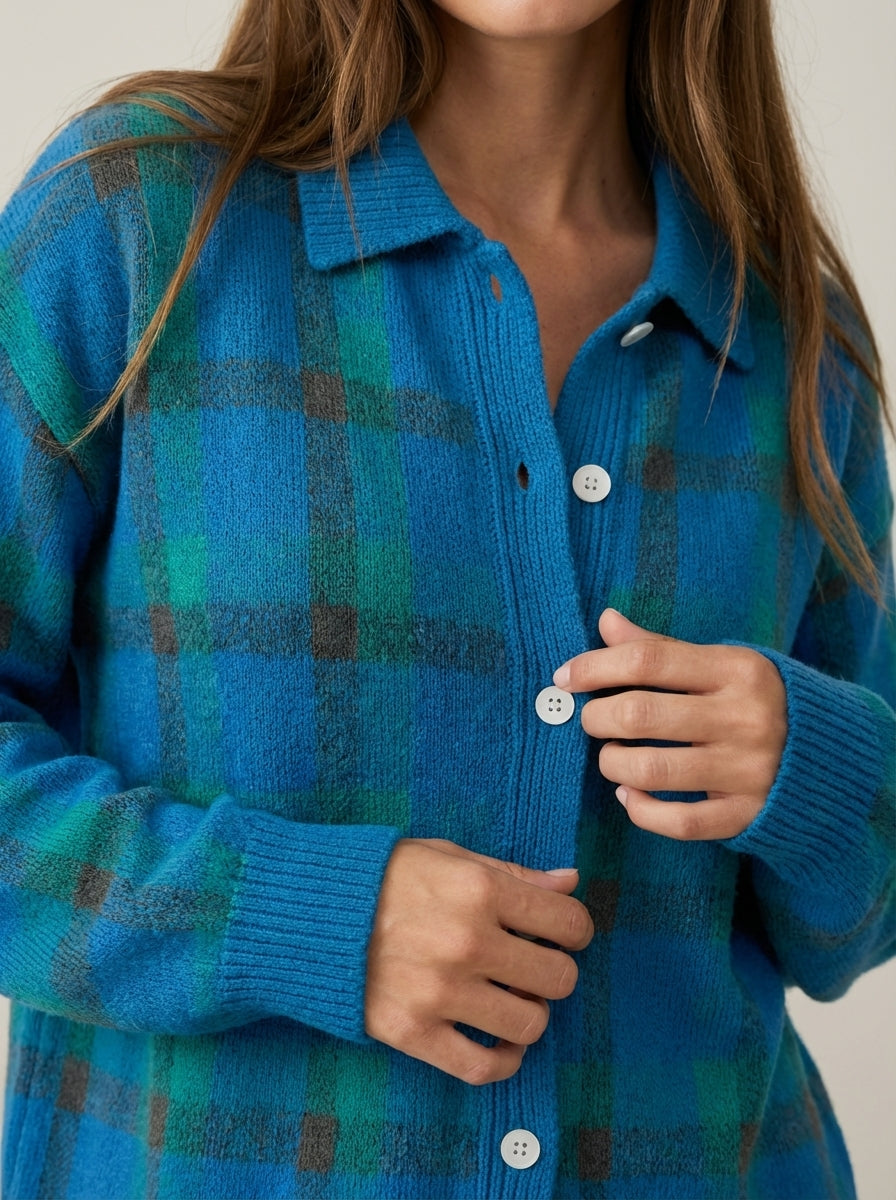 Anna | Check Cardigan