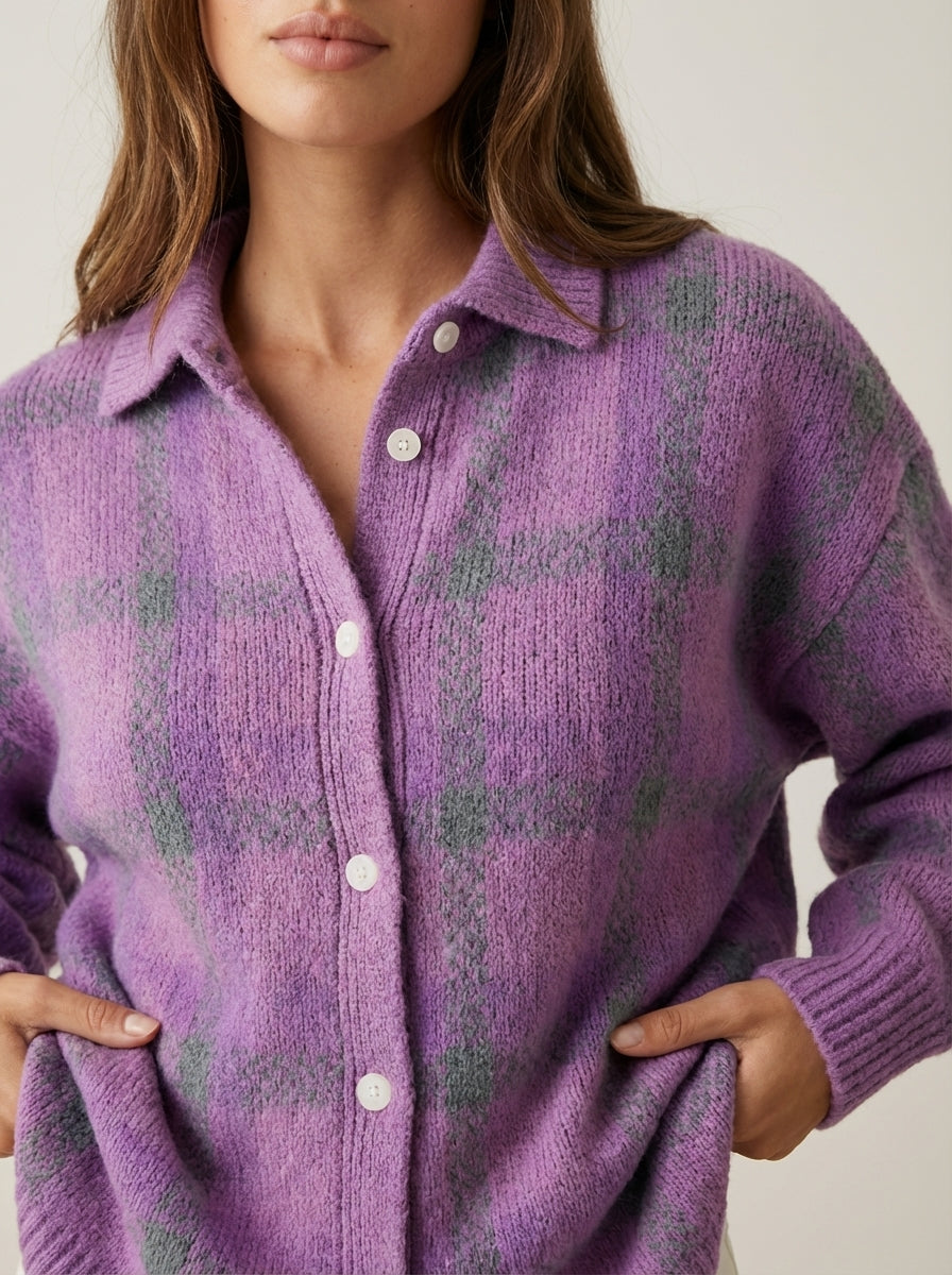 Anna | Check Cardigan