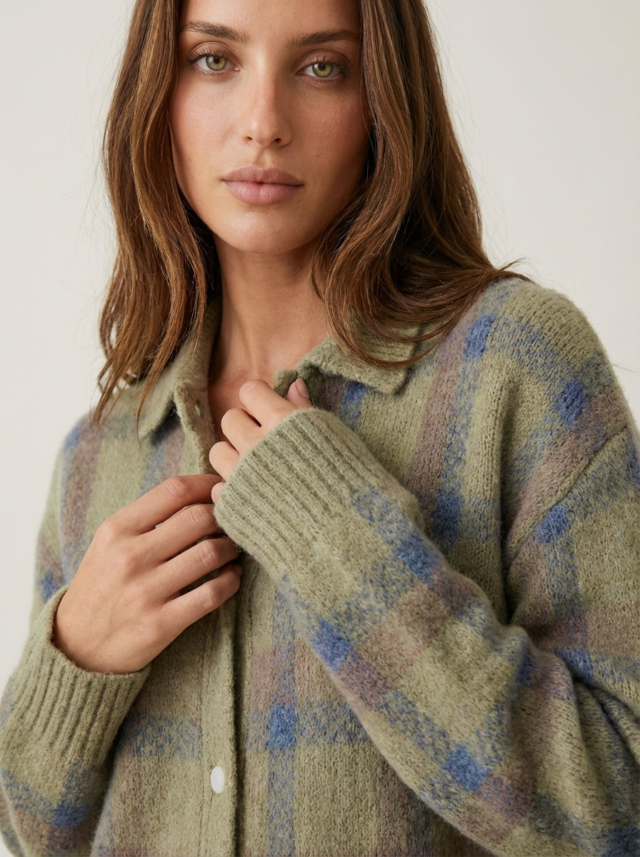 Anna | Check Cardigan