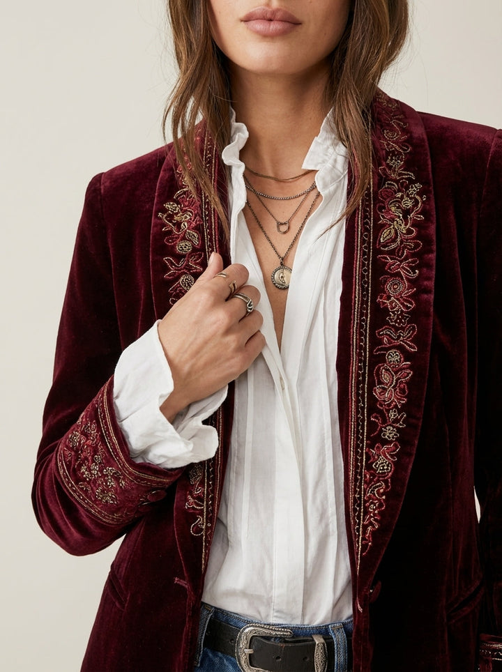 Nuria | Elegant Velvet Jacket