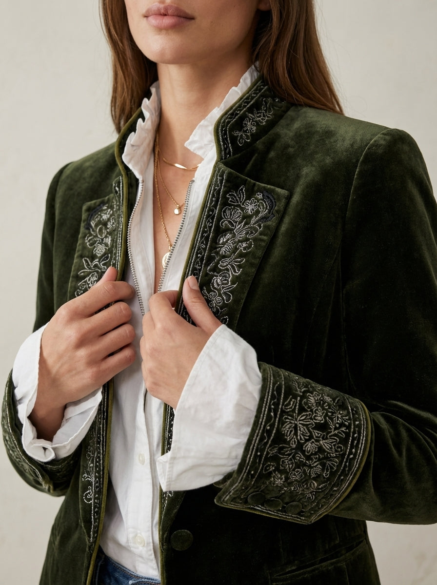 Nuria | Elegant Velvet Jacket