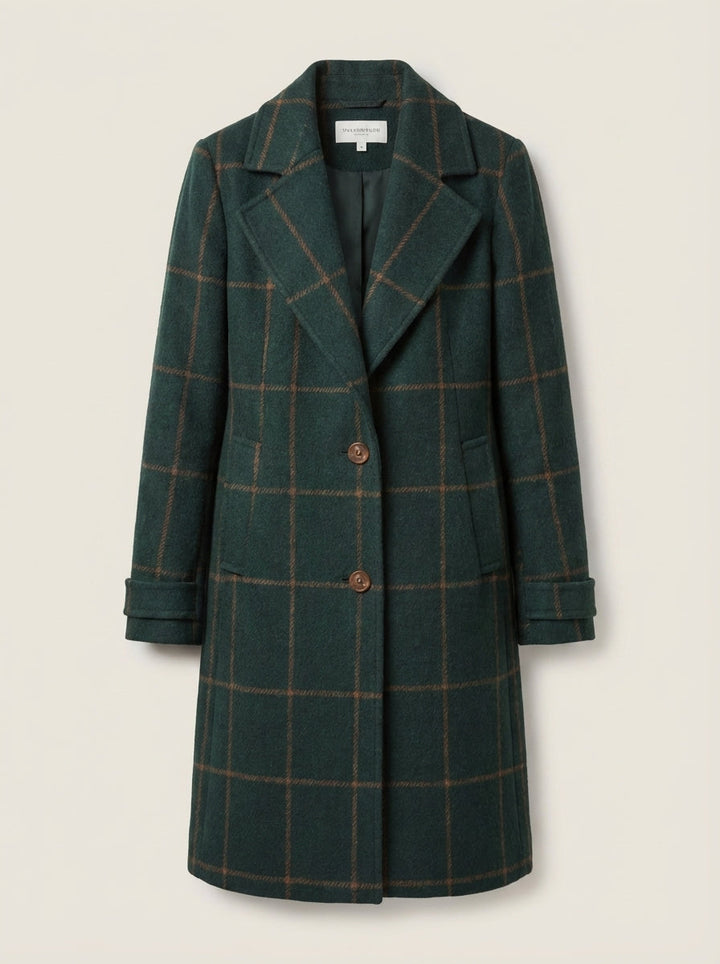 Valeria | Elegant Check Coat