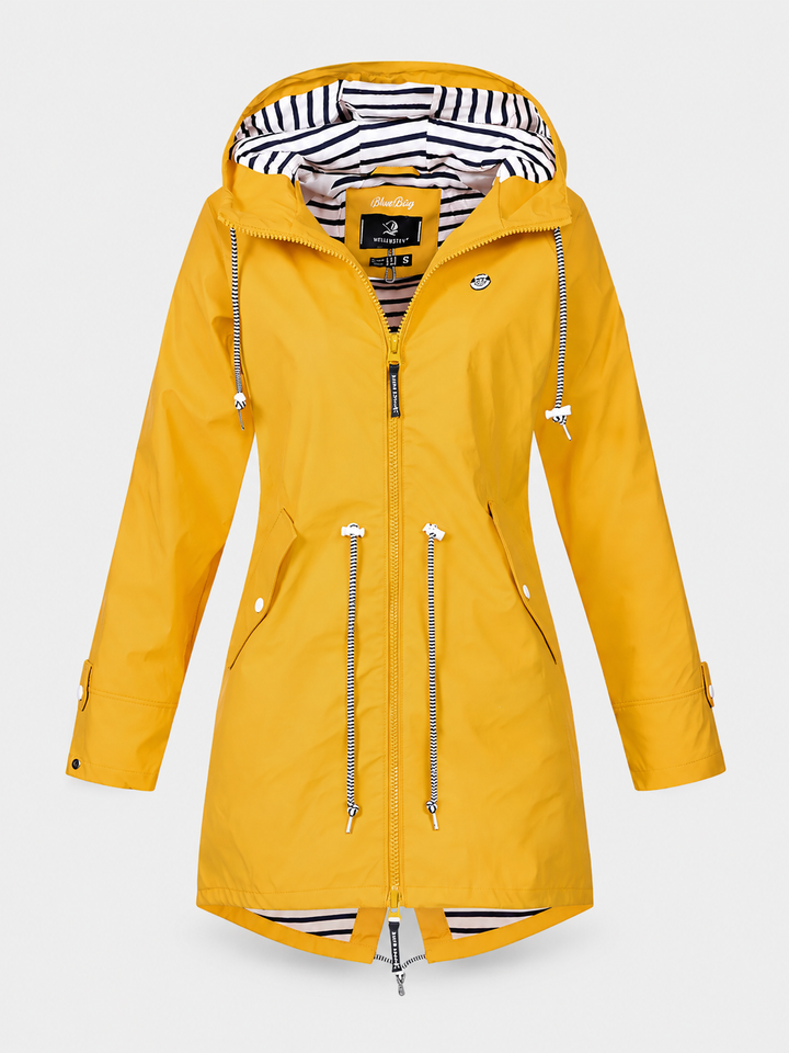 Vada | Hooded Drawstring Rain Jacket