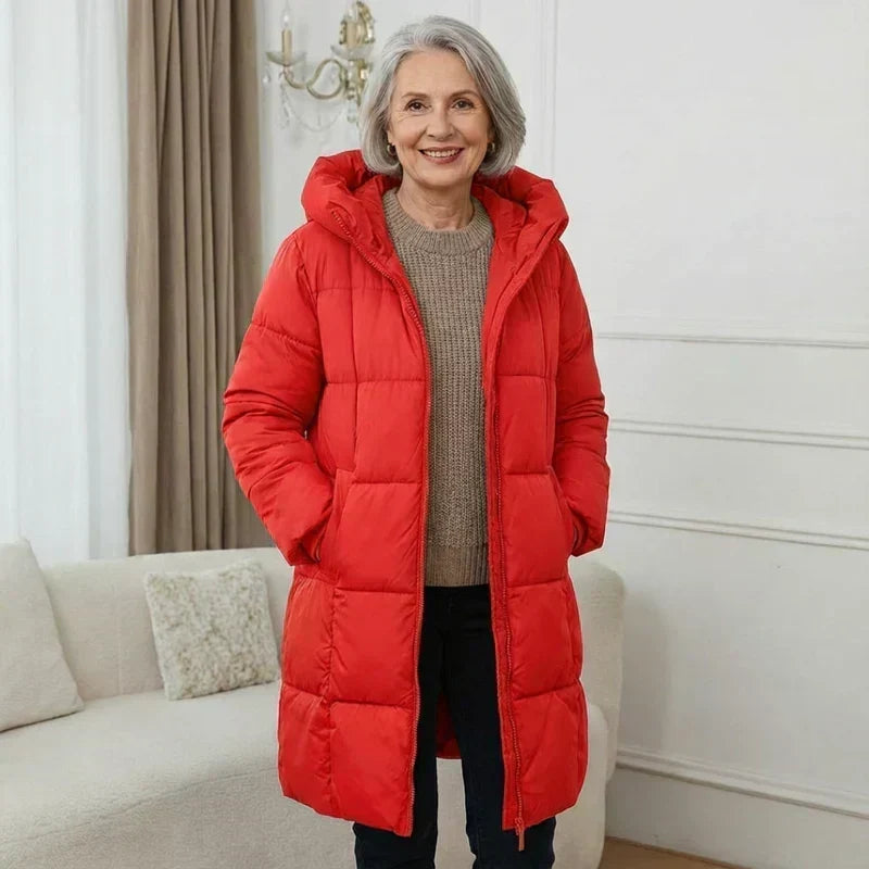 Iris | Long Padded Hooded Coat