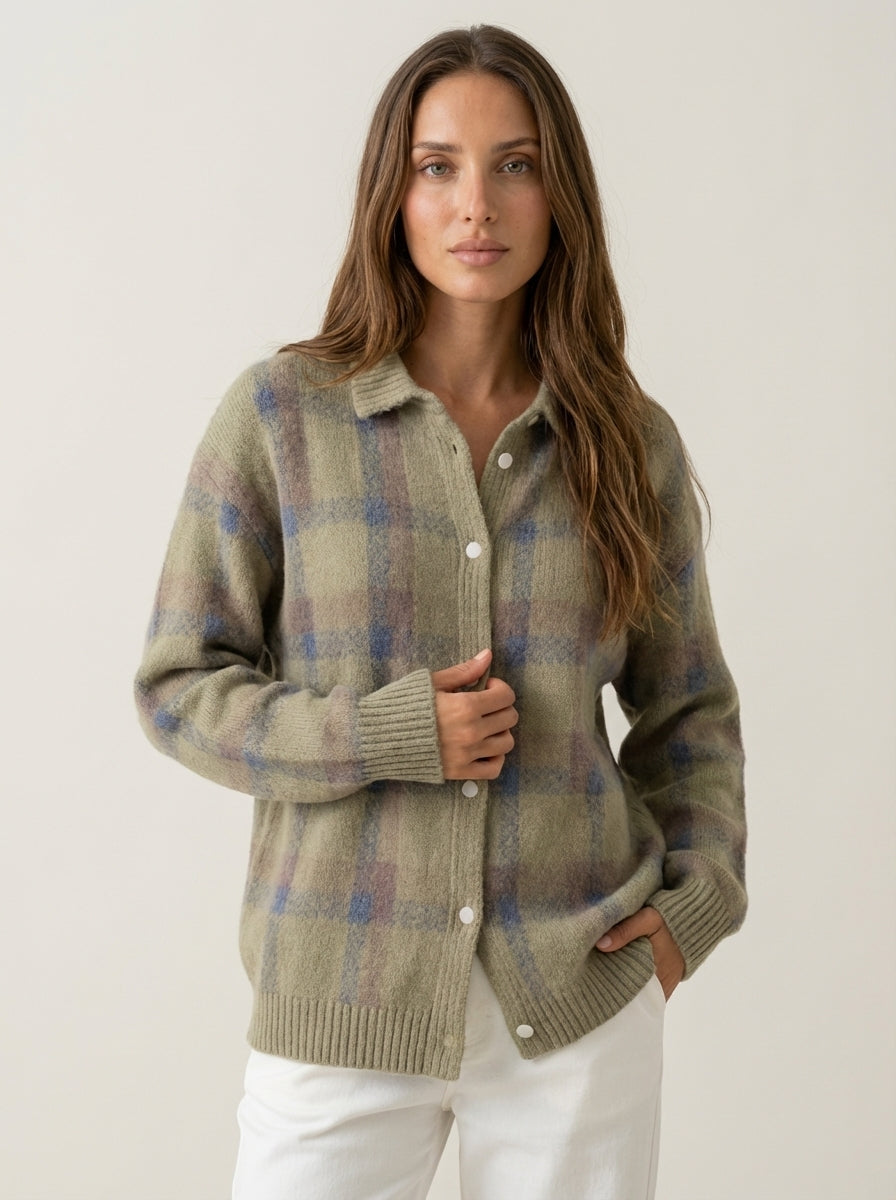 Anna | Check Cardigan