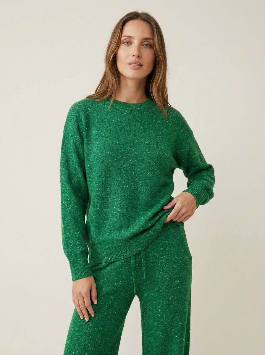 Lucia | Shimmer Jumper and Trousers Set