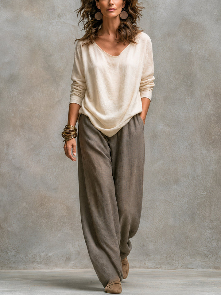 Costanza | Three-Piece Palazzo Trousers Set
