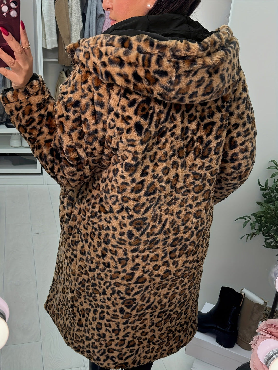 Isabeau | Reversible Leopard-Print Coat